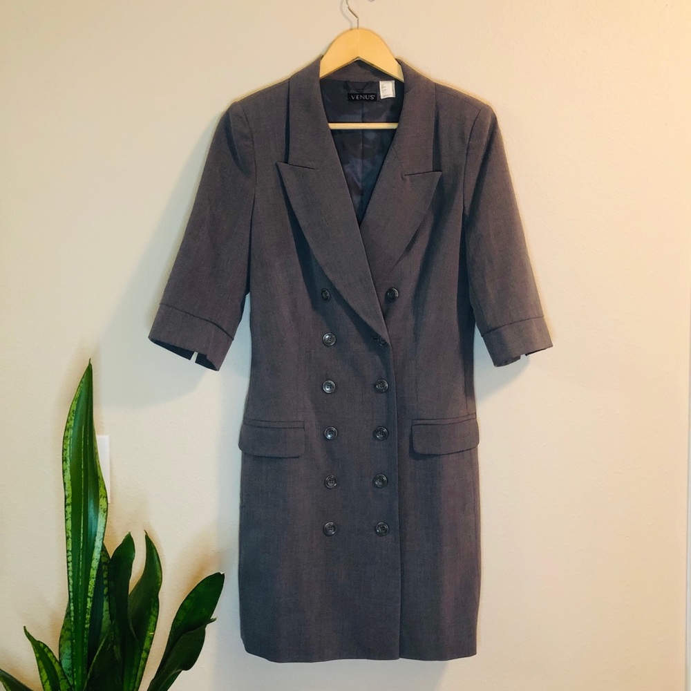 Sharp Looking Grey Tailored Coat by Venus